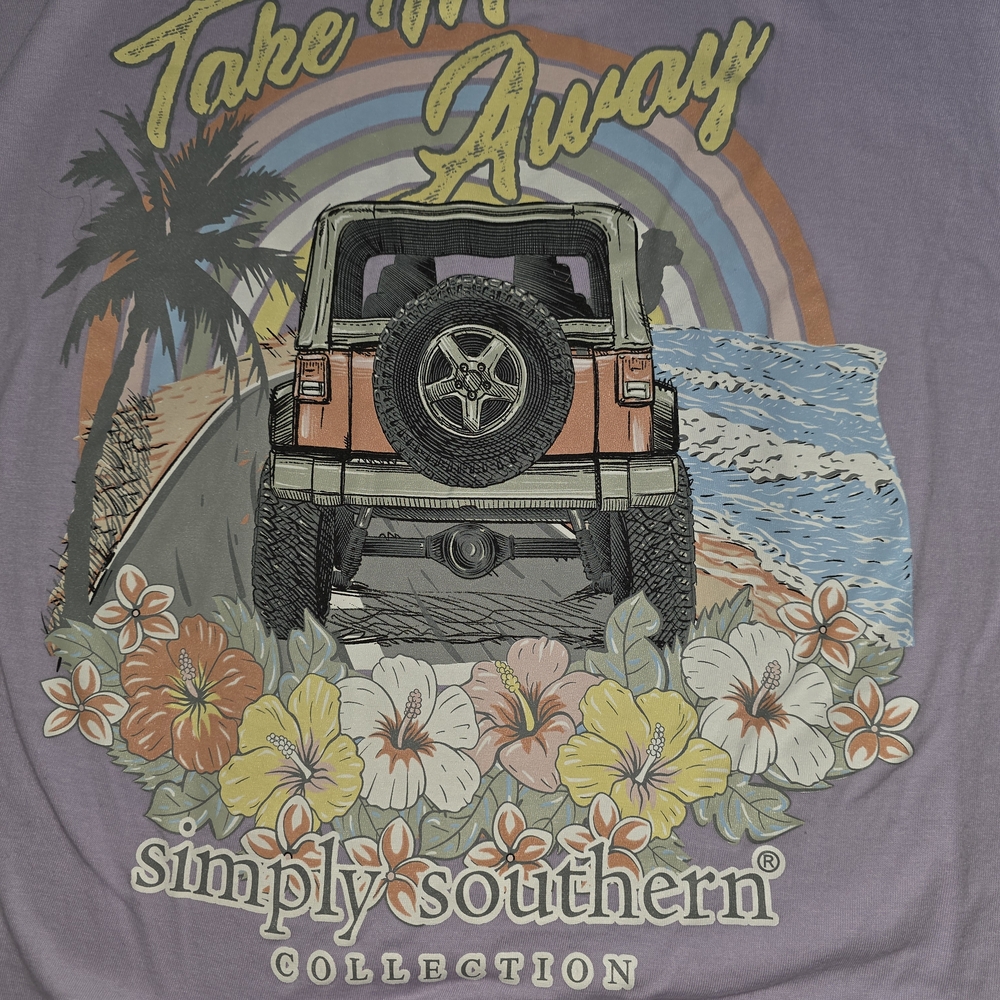 Simply Southern Purple Short Sleeve Tee